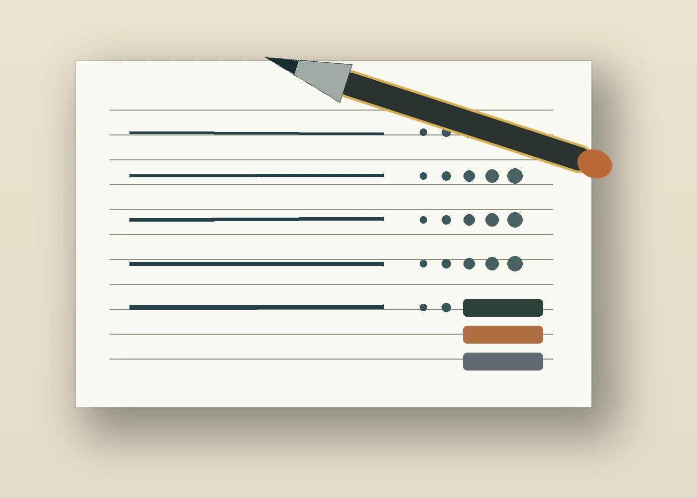 Ink performance test on Japanese writing paper